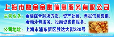 上海市融金金融信息服務 專業的金融信息咨詢服務